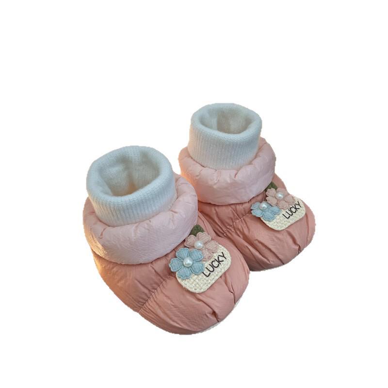 Unisex Waterproof Velvet-Lined Cotton Baby Shoes (3-12 Months)