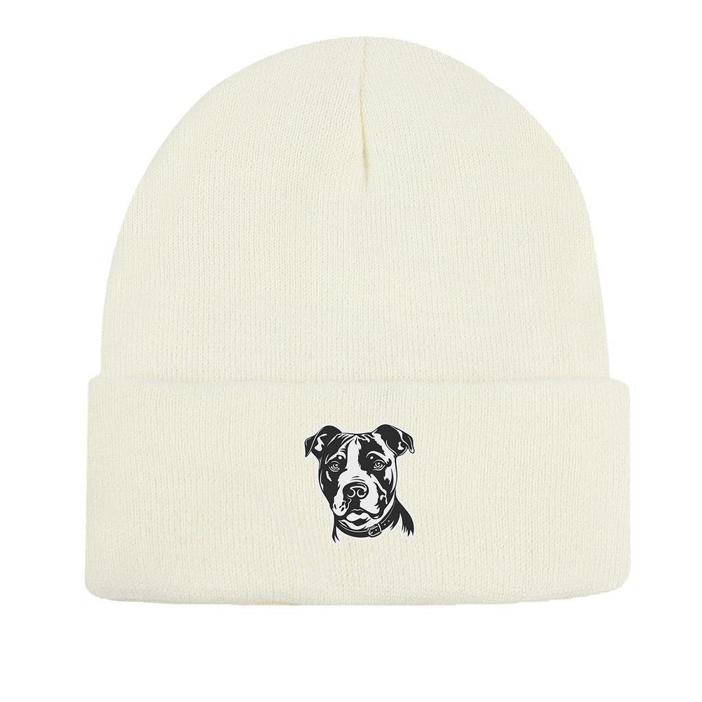 Leopard Photo Winter Knitted Hat Beanie, Animal Man Cap Warm Winter Solid Color Pompom Beanies Knit Cap Beanie