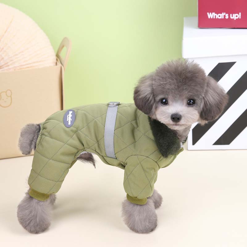 Wasserdichter Hundeoverall, Winter-Hundekleidung aus Fleece für kleine Hunde, dicke modische Welpenjacke, Chihuahua-Kostüm, Yorkie-Mops-Mantel