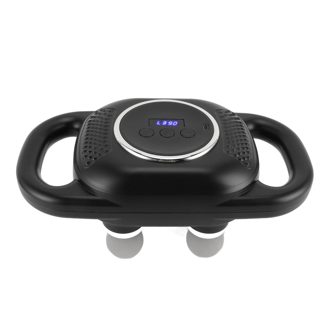6 Heads Muscle Massager Rechargeable 10 Modes Smart Digital Display High Frequency Vibration Muscle Relaxation Massager for Back Neck Leg Shoulder