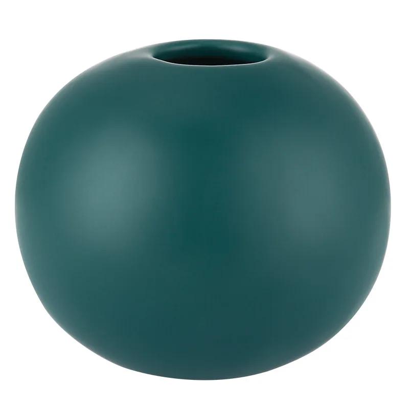 Nordic Spherical Ceramic Vase Creative Home Decoration Flower Arrangement Ornaments Round Ceramic Vase Living Room Ornaments