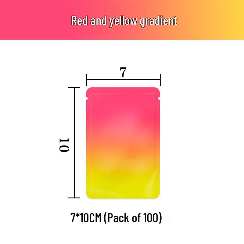 

Self-Sealing Frosted Gradient Aluminum Foil Flat Bag for Turtle Ornament Blind Box, Small Size, Empty