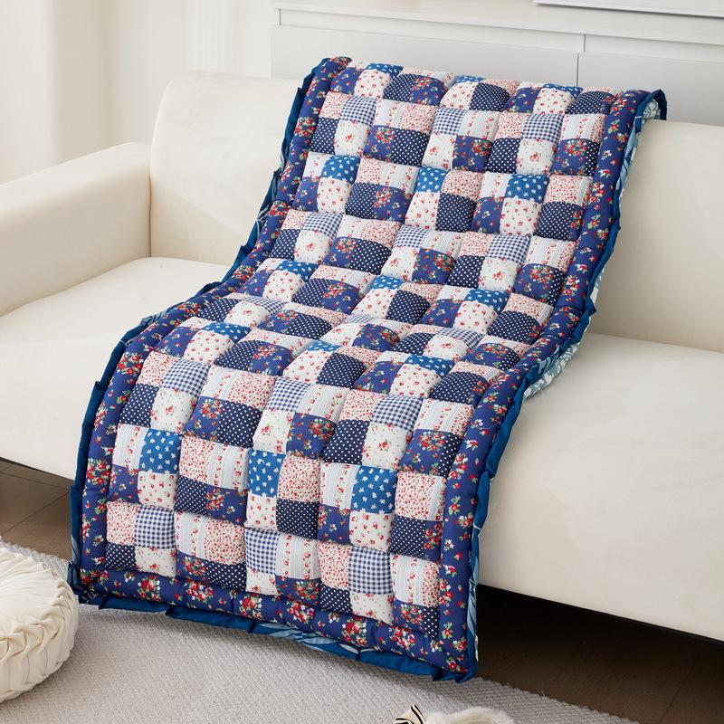 Coussin en peluche coréen fait à la main pour chignon cuit à la vapeur, style Ins automne et hiver, coussin de canapé universel antidérapant, coussin de baie vitrée épais pour toutes les saisons