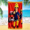 1pc Fireman Sams Heroic Rescue beach towel,quick drying absorbent beach towel,outdoor sports swimming beach towel,Soft and comfortable Y72837