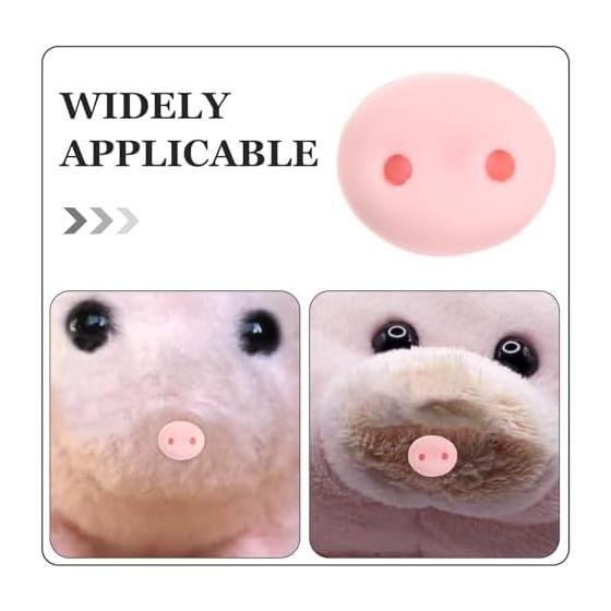 100pcs Pig Nose Resin Parts Durable Noses for Crochet Nose Stuffed Animals Animal Craft DIY Doll Making Supplies