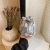Sequin Mobile Phone Bag Mini Coin Purse Casual Glitter Bucket Bag Women