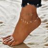 Summer Fashion Crystal Pineapple Anklets Female Barefoot Crochet Sandals Foot Jewelry Bead Ankle Bracelets For Women Leg Chain