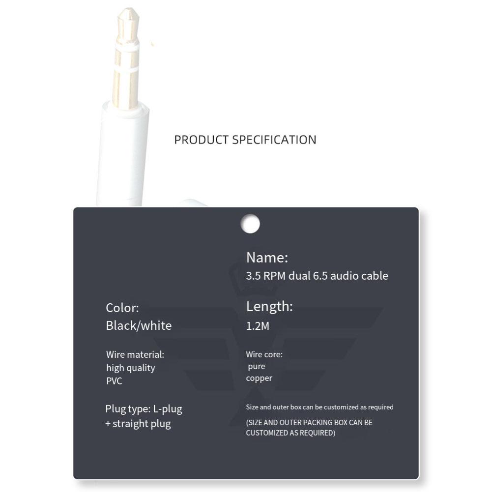 Mono Enhanced Audio Mm To Double Mm TRS Cable Mono