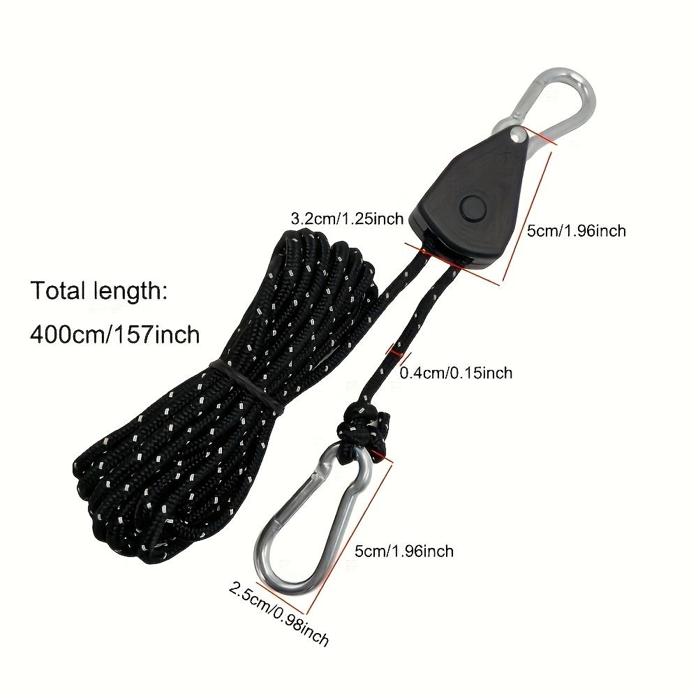 6pcs Camping Tent Guyline Tensioner with Sunshade Rope