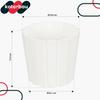 Plastic Flower Pot for Flowers and Herbs On the Balcony or Terrace, White, 20 X 18 Cm