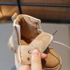 Kids Fashion Boots Glossy Non-slip Boys Girls Ankle Boots Thick Soft Sole 2024 Winter New Children Short Boots with Size Zipper