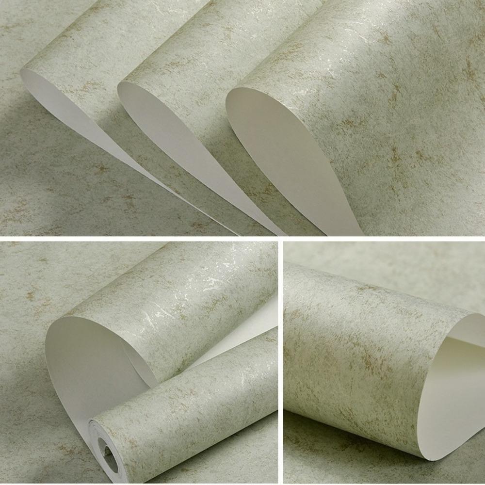 Non-woven Fabric Self Adhesive Wallpaper Aluminum Foil Bottom American Retro Wall Sticker  Wardrobe