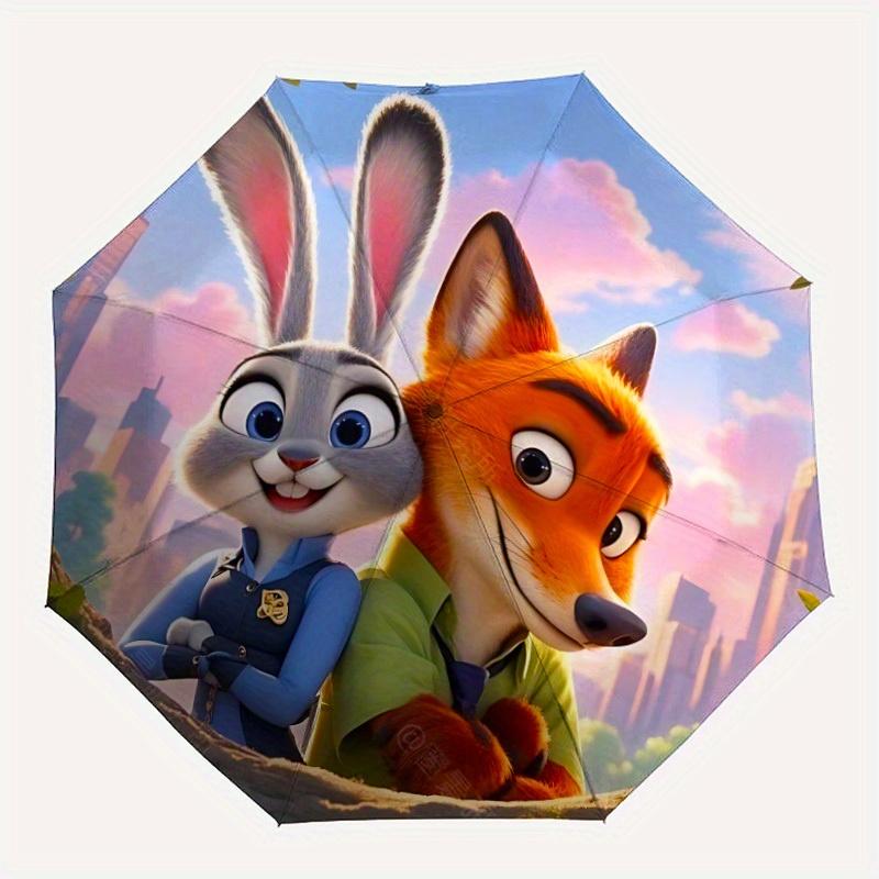 

1pc Judy Hopps, Nick Wilde Automatic Open/close, All-Season Portable Folding Umbrella, Perfect Gift for Friends yy250807041