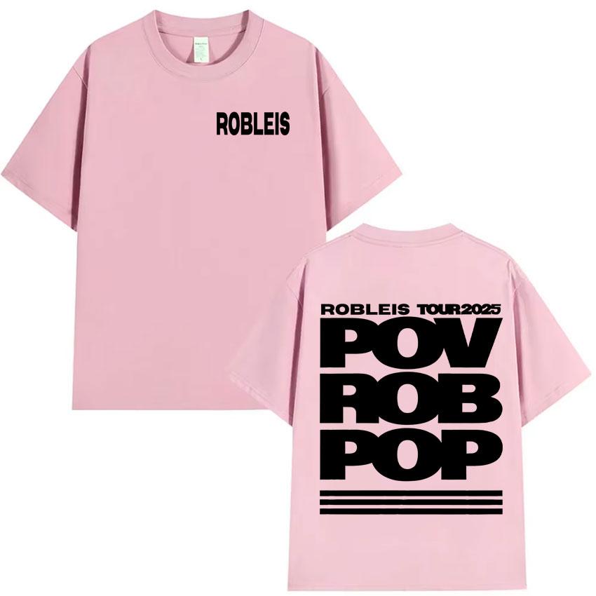 Rapper Robleis NEW Album Pop Music 2025 Merch T Shirts Mens Women Teenagers Fashion Tshirts Y2K Casual Cozy Cotton Tee Shirts