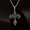 Best-selling Necklace Flame Vintage Cross Men's Pendant Necklace Accessory
