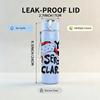 1PC You Serious Clark Santa Graphic,750ml Color Plastic Sports Water Bottle,Leakproof Flip Straw Lid,Suitable for Sports Office Home Use