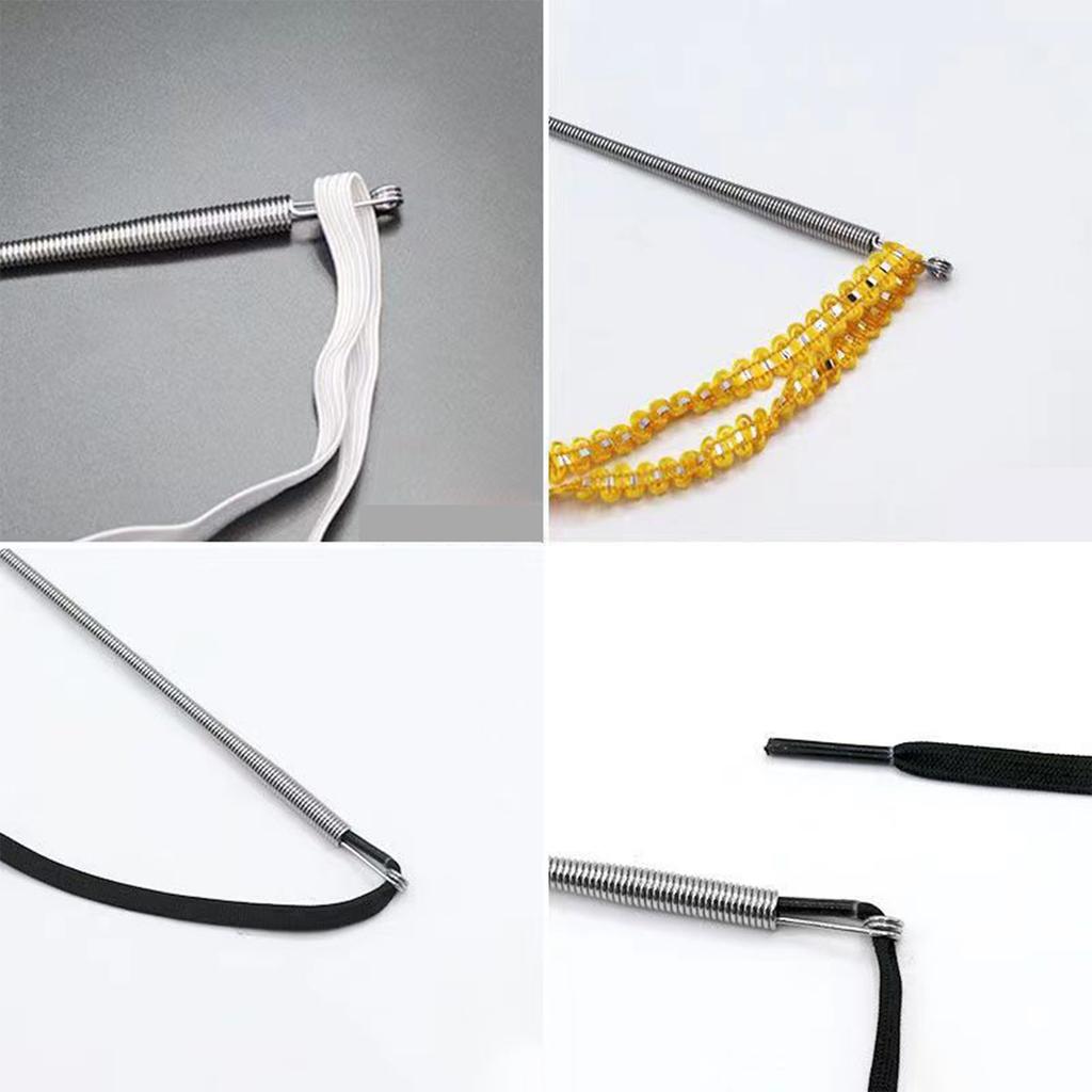 23.5cm Metal Rope Threader Needle Stick Easy Threaders Drawstrings Replacement Perfect for Various Crafts