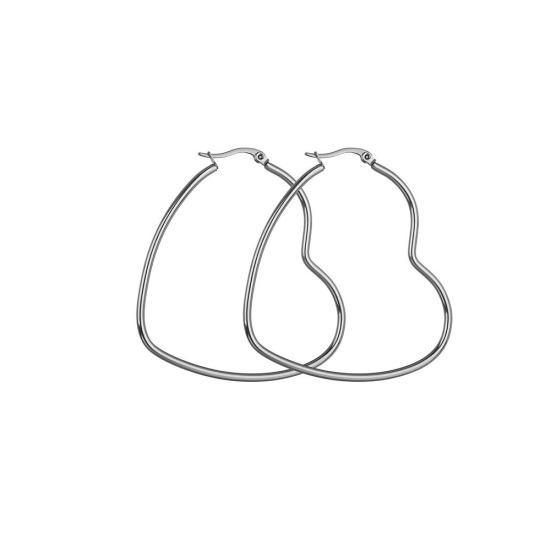 All-match Club Pub Prom Jóias Exageradas Mulheres Grandes Brincos de Argola de Coração de Amor