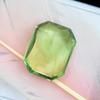 Pendant Size 6.70 Ct Natural Bluish Green Emerald Cut Certified Loose Gemstone