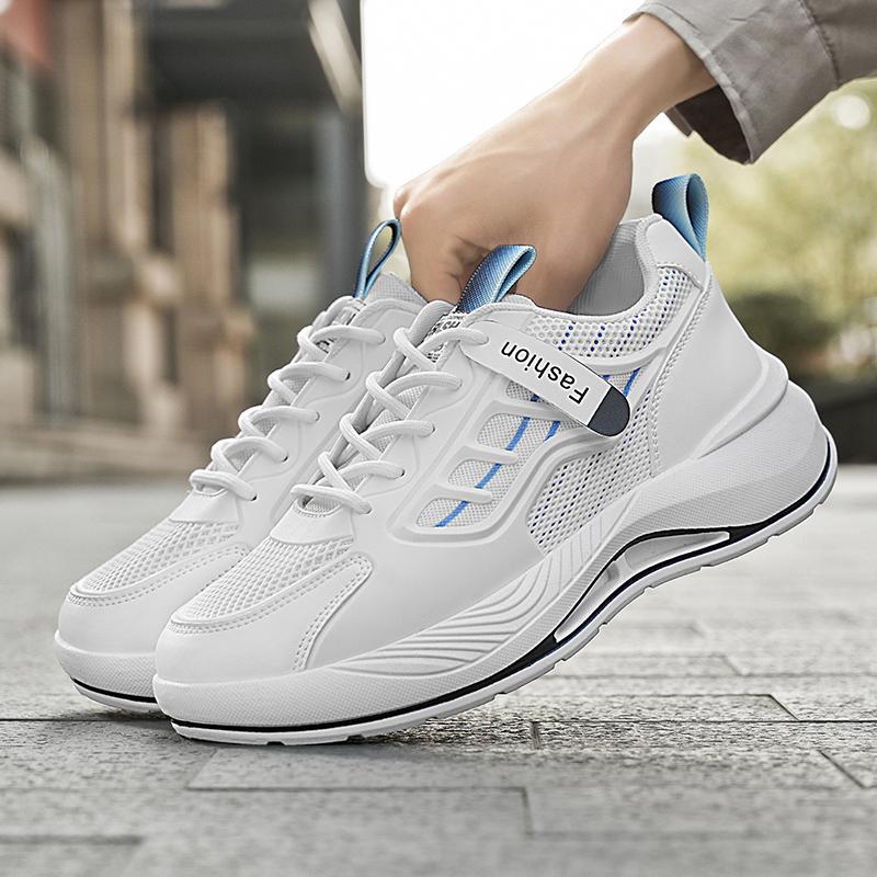 MAEDEF Men's Shoes Casual Sneakers Breathable White Running Sports Shoes Tennis Shoes for Men Travel Walking Flats Mens Sneakers