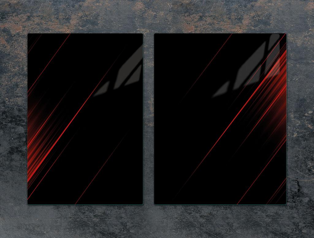 GLAS Schutzplatte Brett 75x52 SCHWARZ