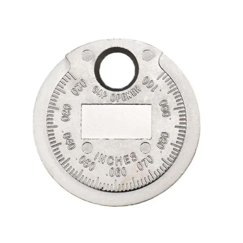 Coin-Type Spark Plug Gap Gauge - Inch/Metric