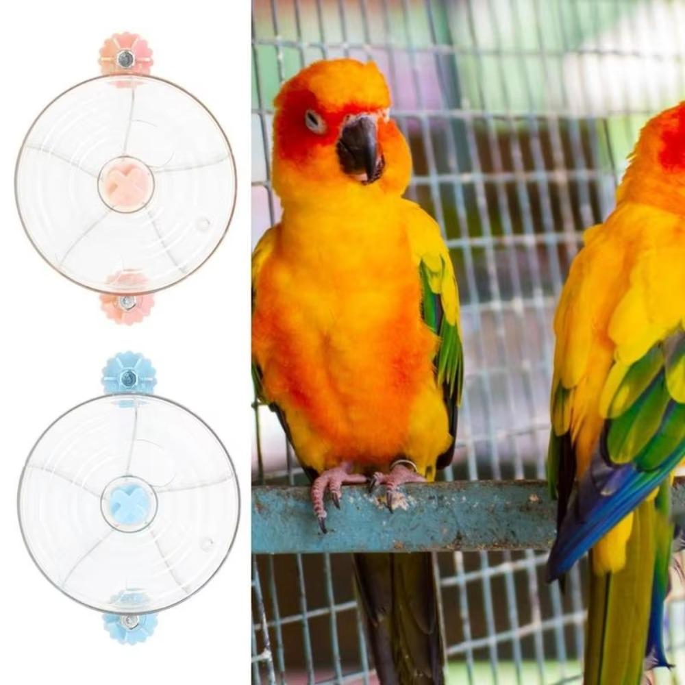 Large Capacity Rotate Pet Parrot Toys Interactive Birds Food Box For Small Animals