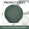 Papasan Chair Cushion Cover, Soft Plush Fleece Slipcover Only, Removable & Machine Washable with Adjustable Design, Fits 44-48 Inch Cushion (Tea
