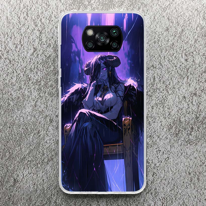 Albedo Overlord Anime Print Soft Case for Xiaomi Poco X7 X6 X5 X4 X3 Nfc Phone Shell F7 Ultra F6 F5 Pro F4 GT M6 M5S M3 Pattern