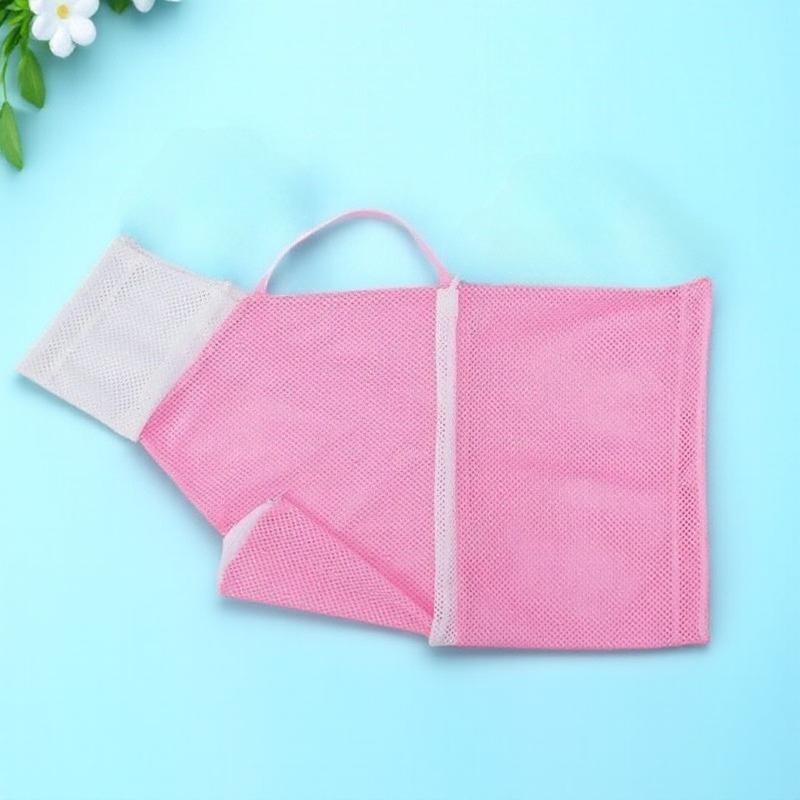 

Adjustable Cat Grooming Bag Mesh Bathing Wash Bag for Pet Cleaning Nail Care Anti Scratch Safe 100 Polyester рожевий