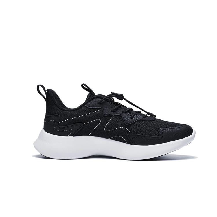 Li Ning Kids Ling Yue 3.5 Zapatillas Casuales Cómodas Duraderas Zapatos para Niños Negro YKCT114-1