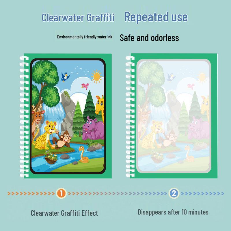 Children's Educational Water Painting & Doodle Book for Early Learning
