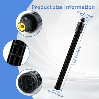 Pressure Washer Spray Lance Extension Wand ABS Plastic Pressure Washer Accessory Compatible with PS20 K2 K3 Models for Courtyard