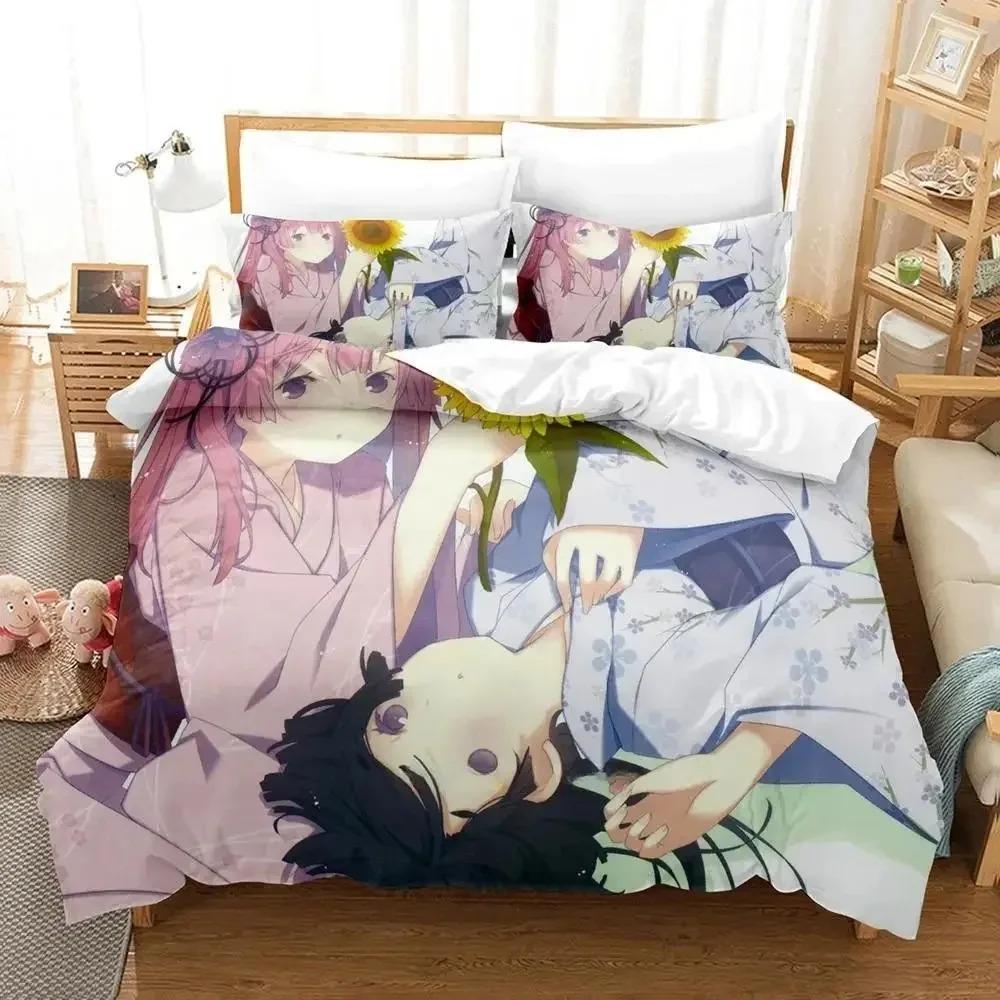 OreShura Bedding Set Single Twin Full Queen King Size Bed Set Adult Kid Bedroom Duvet cover Sets 3D Print Anime Bed Sheet