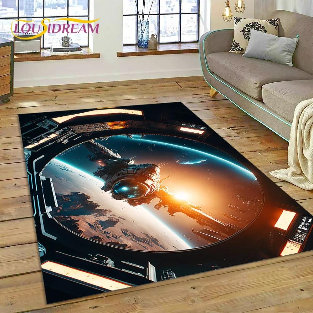 Aircraft Control Cockpit Cabin Spacecraft Dashboard Carpet Rug for Bedroom Living Room Sofa Decoration,Kid Large Decor Floor Mat