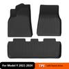 For Tesla Model YL NEW Model Y Juniper ,For Model 3 Highland 2025- 2026 TPE Car Floor Mats Waterproof Internal Accessories Mat