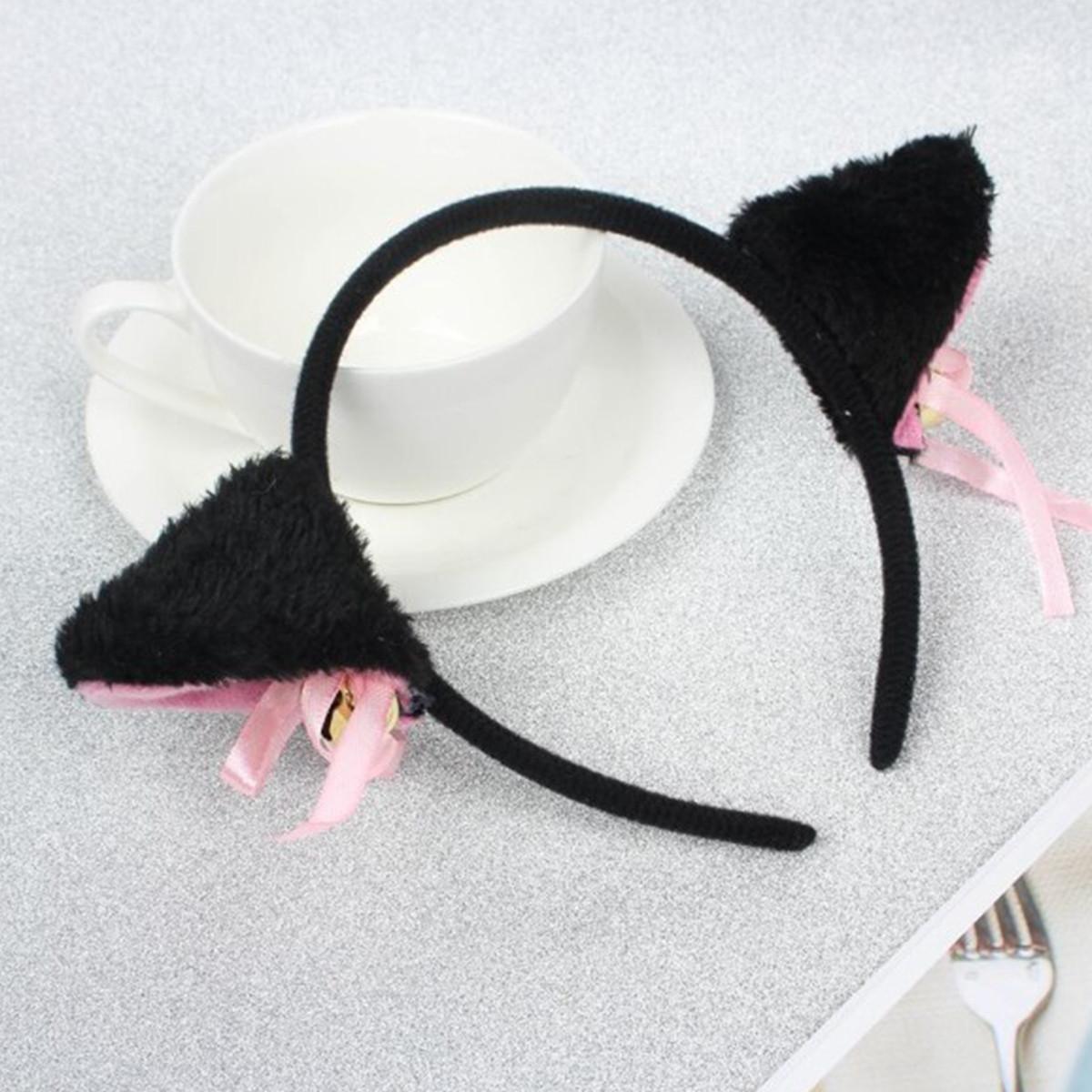 Party Halloween Cute Cat Fox Ears Headband Costume Fur Anime Neko Cosplay Plush Hair Clip Hairpin