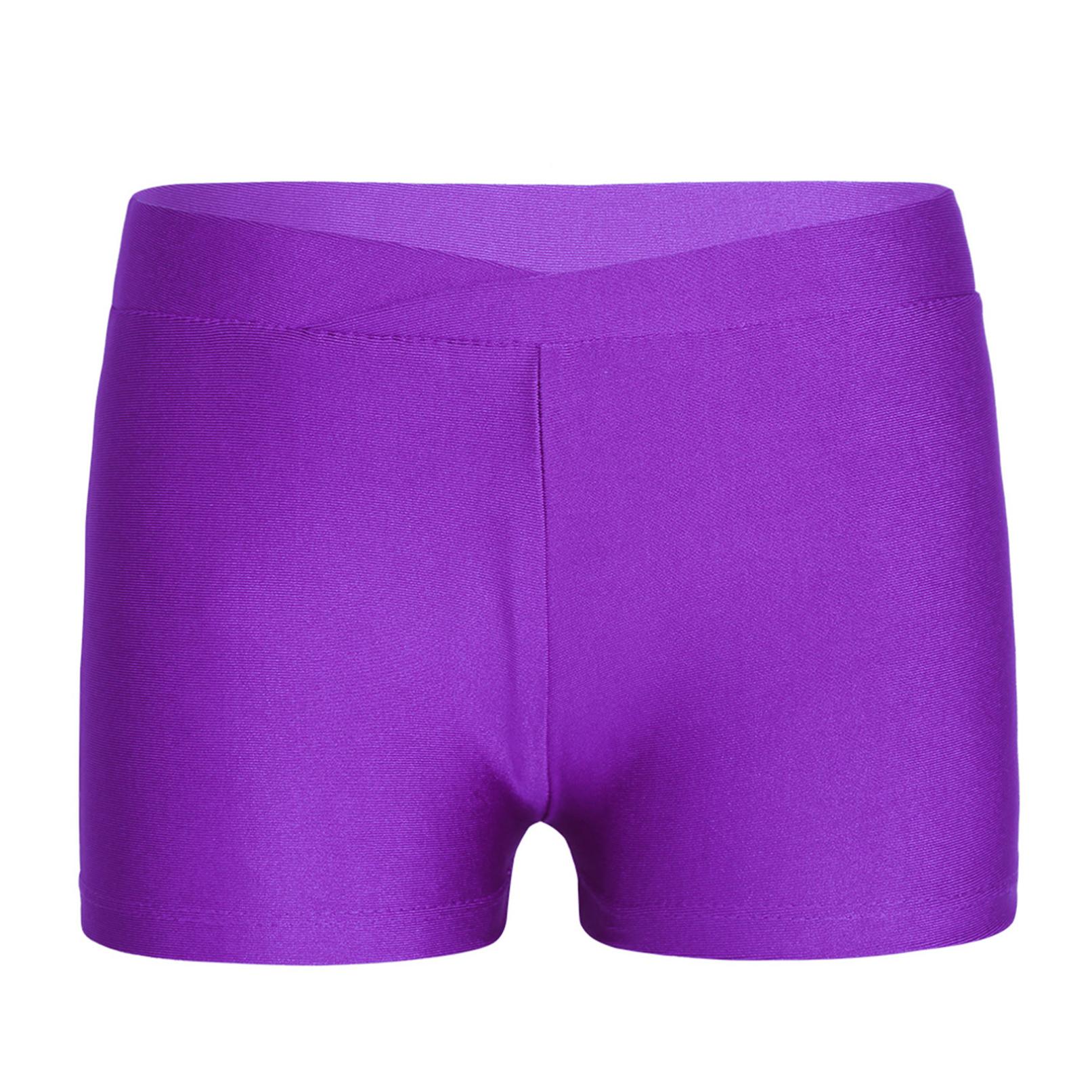 Ranrann Gymnastiekshorts voor meisjes, effen kleur balletdansshorts 11-12 Years