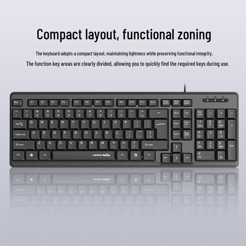 Lenovo Baiying TL11 Wired Keyboard Mouse Set