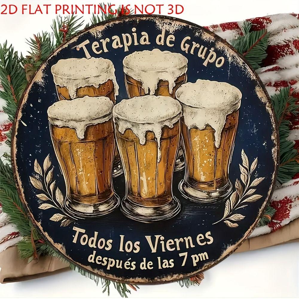 Segno in Latta Metallico Birra Decorazione Murale 20x30cm