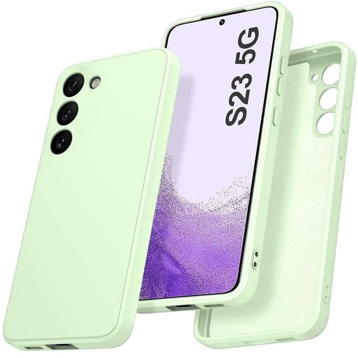 Case - BOOLING - for Samsung Galaxy S23 - Liquid Silicone - Ultra Slim - Green