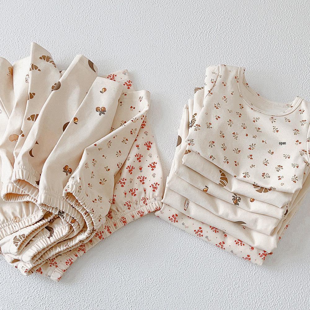 XG Kids' Summer Cotton Pajama Set - Short Sleeve Homewear for Children