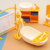 Play House Doll House Mini Toy Bathroom Bathroom Bath Basin Set Children Girl Toy Gift Ornament