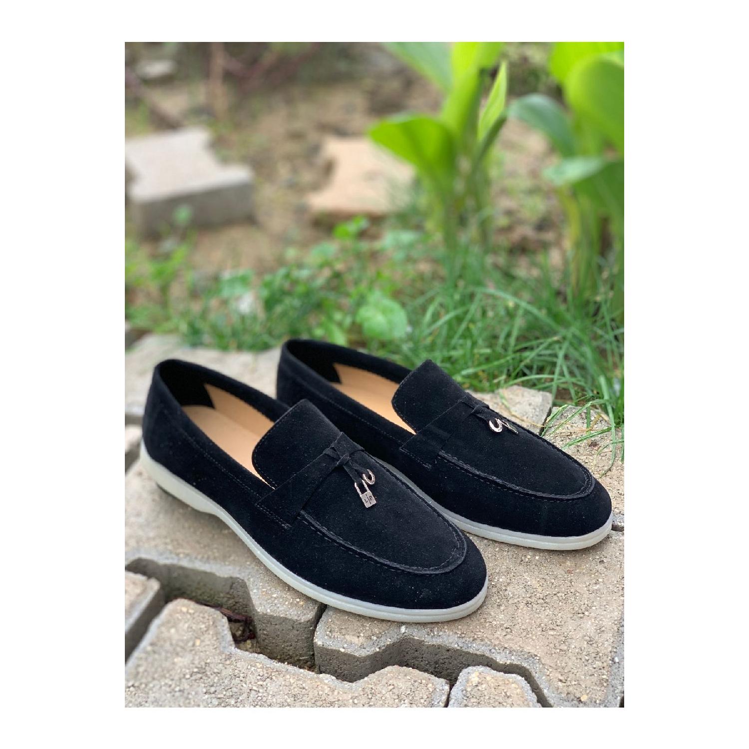 

Men s Black Suede Loafer Shoes,classic Shoes,summer Shoes 42 чорний