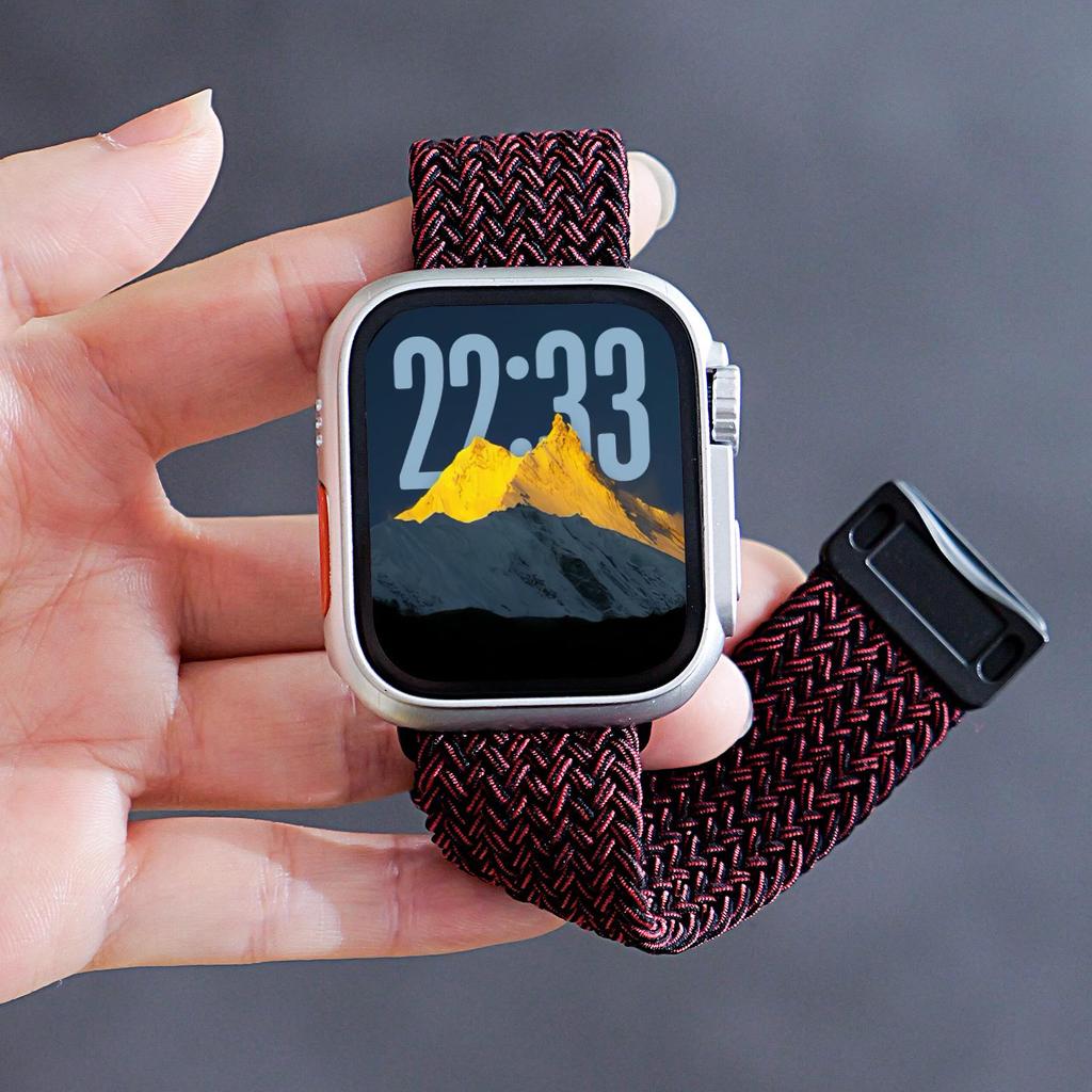 Magnetic Buckle Nylon Elastic Woven Band for Apple Watch Series 1/2/11