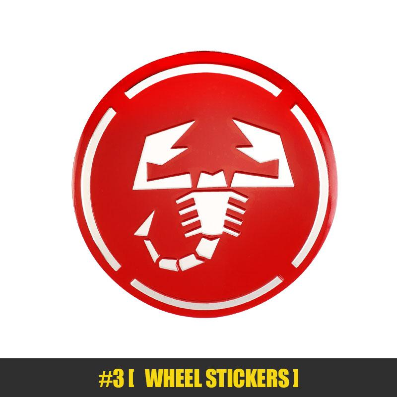 4Pcs 56mm Car Emblem Wheel Center Hub Caps Stickers For FIAT Abarth 500 Tipo FR Panda Argo Freemont Viaggio Bravo Punto Doblo