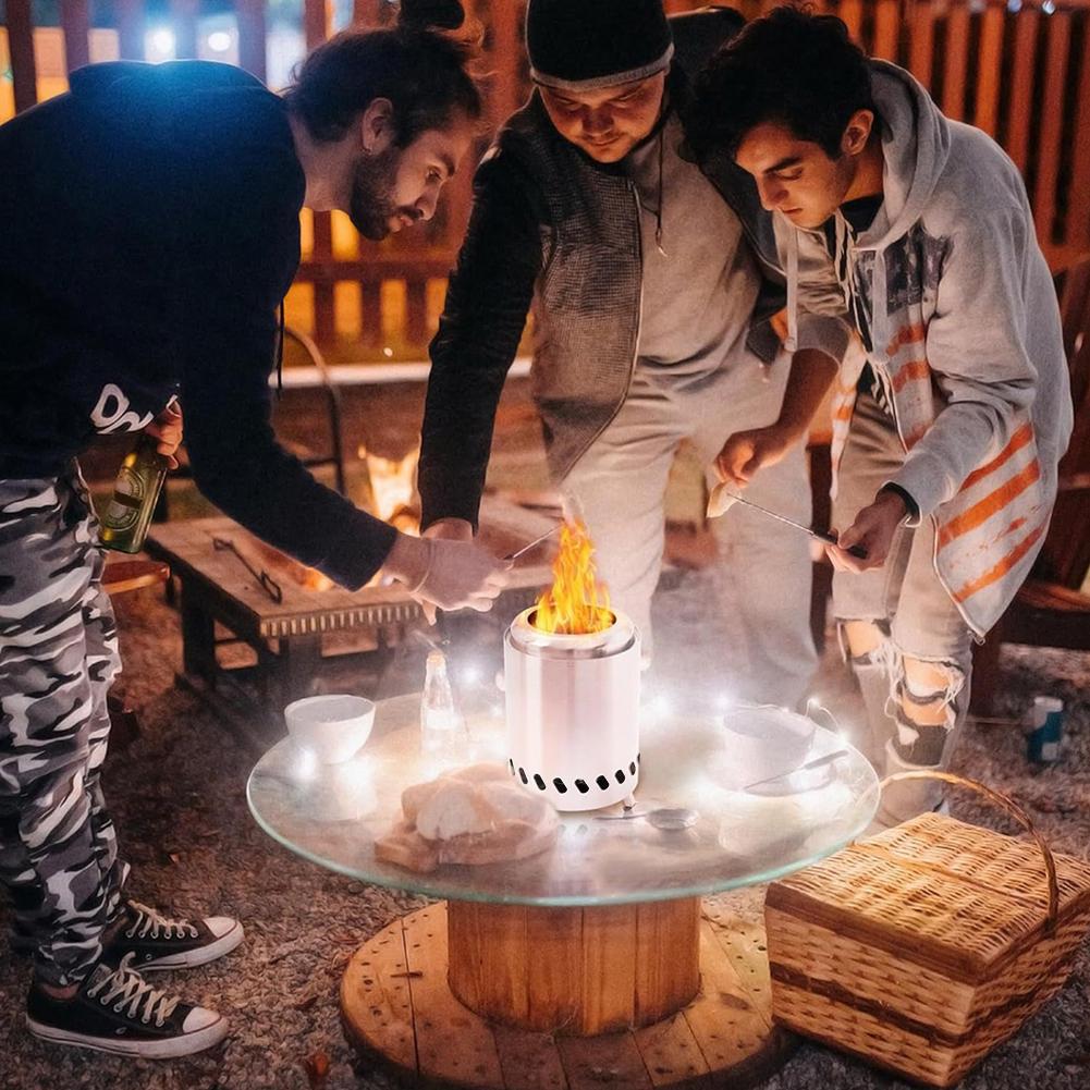 Mini Tabletop Firepit Indoor Outdoor Table Top Firepit Portable Mini Stove Wood Burning Or Pellet Fueled Portable Bonfire