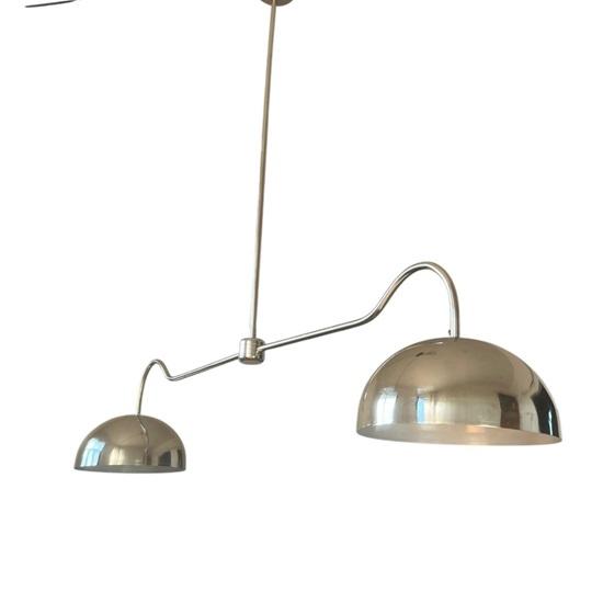 2 Shade Chrome Pendant Chandelier Modern Hanging Light Fixture for Dining Room, Kitchen, Living Room