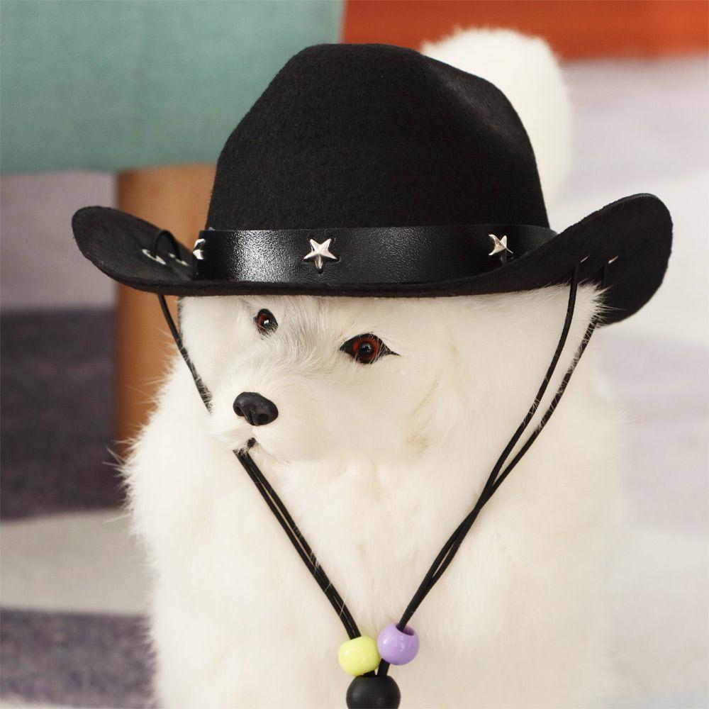 Pet Kitten & Dog Cowboy Hat - Western Style Birthday Party & Festival Mini Hat 