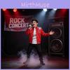 Michael Jackson Stage Costume Cosplay Red Leather Outfit For Kids